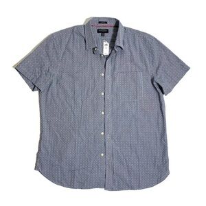 NEW Banana republic slim fit XL short sleeve button up shirt